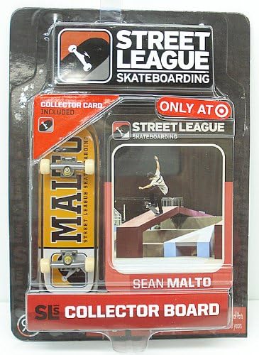 Street League Skateboarding Pro Series 1 Yellow Skateboard & Sean Malto Collector Card Target Exclusive
