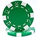 Trademark Poker 100 Striped Chip, 11.5gm, Green
