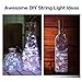 Fairy Lights Battery Powered, DOMEZAN LED String Lights 2 Set 16.4ft 50 LED Battery Operated Decorative Lights with Remote Control for Indoor, Patio, Bedroom (Silver Wire Lights, Daylight White)