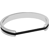 Zuo Bao Hair Tie Bracelet High Poshing Stainless Steel Bangles Bracelet for Women (Silver)