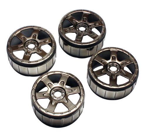 6 spoke wheel (black chrome / 4 pieces) IFH005BC by Kyosho