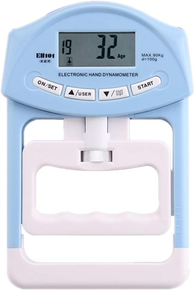 BH Supplies Healthy Hands Digital Hand Dynamometer Grip Strength Measurement Meter Auto Capturing Electronic Hand Grip Power 198Lbs / 90Kgs