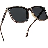 FEISEDY Women Oversized Vintage Polarized Sunglasses Square Cute Trendy Classic Simple Men B2758