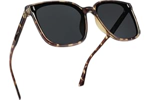 FEISEDY Women Oversized Vintage Polarized Sunglasses Square Cute Trendy Classic Simple Men B2758