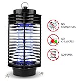 Electronic Mosquito Killer, Wrcibo Electronic Insect Killer Bug Zapper Trap Photocatalyst Fly Zapper UV light Trap Lamp for Standing or Hanging Indoor Outdoor