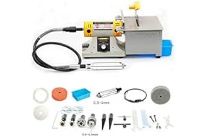 ELE ELEOPTION Hengwei Jewelry Rock Polishing Buffer Bench Lathe & Polisher Machine Tool Kits Multifunction Grinder TM-2,110V