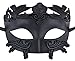 Mens Masquerade Mask Greek Roman Party Mask Mardi Gras Halloween Mask Black