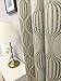 Valea Home Room Darkening Blackout Curtains for Living Room Window Panel Drapes - Grommet Top Thermal Insulated Geometric Pattern, 90 Inch Long, Taupe, 1 Panel