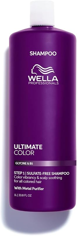 ULTIMATE COLOR Shampoing Étape 1 – Shampoing couleur professionnel pour cheveux colorés, éclat de la couleur et apaisement du cuir chevelu – Sans sulfate 1000 ml