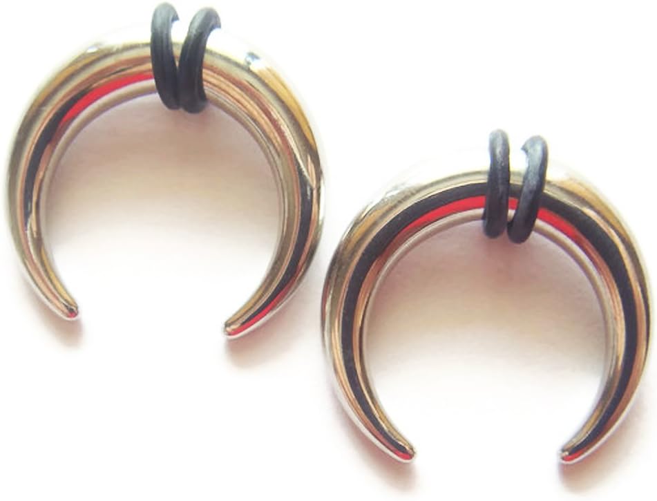 Pair 4g 5mm Ear Plugs Ring Pincher Septum Talon Taper Body Piercing 4 Gauge