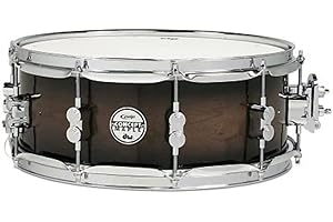 Pacific Drums PDP Concept Maple Series 5.5x14 Snare Drum - Exotic Walnut Charcoal Burst PDCMX5514SSWC