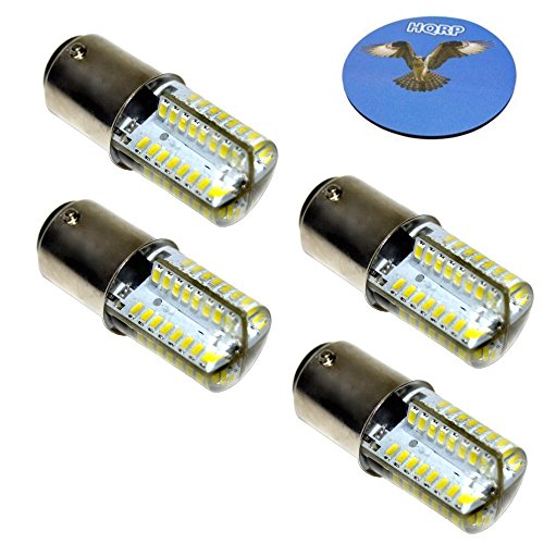 HQRP4-Pack 110V LED Light Bulbs Cool White Compatible with Bernina 900/930 / 940/1000 / 1010/1015 Sewing Machine