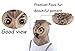 Lubber Deluxe Halloween Owl Costume Cosplay Latex Animal Head Mask for Party Multicoloured
