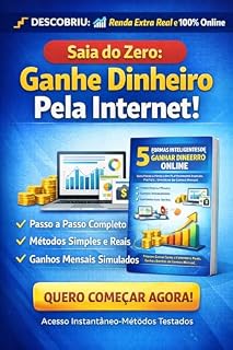 Livro 5 Formas Inteligentes de Ganhar Dinheiro Online: Guia passo a passo com plataformas reais, exemplos práticos e simulações de ganhos mensais