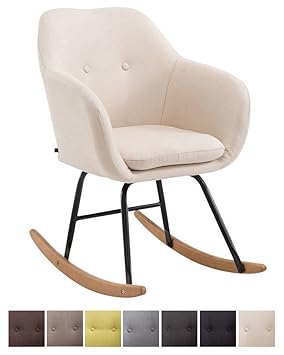 Clp Chaise à Bascule Avalon Siège Et Accoudoirs Tissu I Fauteuil De