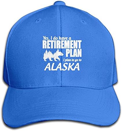 Yes I Do Have A Retirement Plan Go To Alaska Unisex Solid Color Cotton Adjustable Plain Baseball Cap Trucker Hat