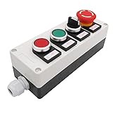 TWTADE/Red Green Momentary Switch, Red Mushroom