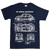 BeetleBugCamperClassicBlueprintT ShirtNBL XL Navy Blue