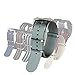 BluShark Original Premium Nylon Watch Strap - Durable, Waterproof Replacement Watch Band for Men and Women | Stainless Steel Buckle | Ballistic, Military | Gray, 22mm