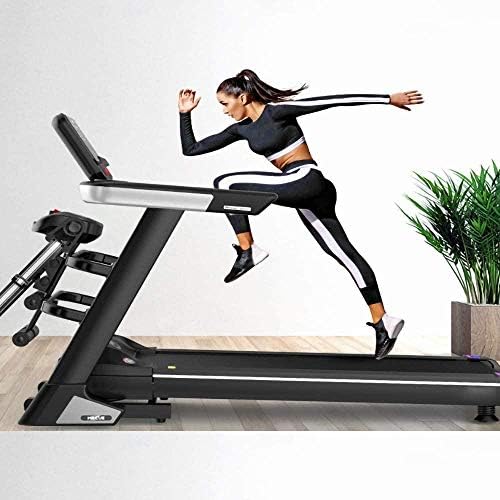 インテリジェント折りたたみ電動トレッドミル 多機能ホーム折りたたみランニングマシン マッサージシットアップ スマートアプリ 液晶画面 品質保証 50cm超ワイドトレッドミル