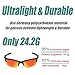 Duduma Polarized Sports Sunglasses for Men Women Baseball Fishing Golf Running Cycling Driving Softball Hiking Floating Unbreakable Shades Tr566(Frame black, Red mirror lens)
