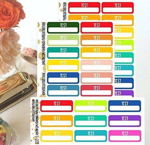 S096 Test (9-18 Stickers) | The Happy Planner | Erin Condren Planner