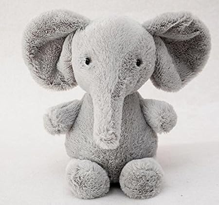 Amazon Zhahender かわいいソフトベビーぬいぐるみ 18cm ゾウ人形 おもちゃ 小さい 子供 人形 ギフト グレー ぬいぐるみ おもちゃ