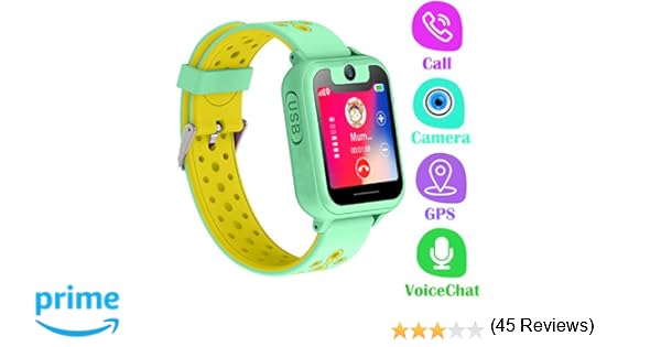 PTHTECHUS Telefono Reloj Inteligente GPS Niños: Amazon.es: Electrónica