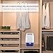 LESHP Mini Air Dehumidifier, 700ml Compact and Portable Whisper-quiet Dehumidifier Air Dryer 215 Sq FT for Home, Kitchen, Bedroom, Bathroom, Basement, Caravan, Office, Garage, Closet Wardrobe