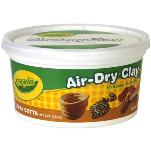 Crayola Terra Cotta Air Dry Clay 2.5 Pound Bucket