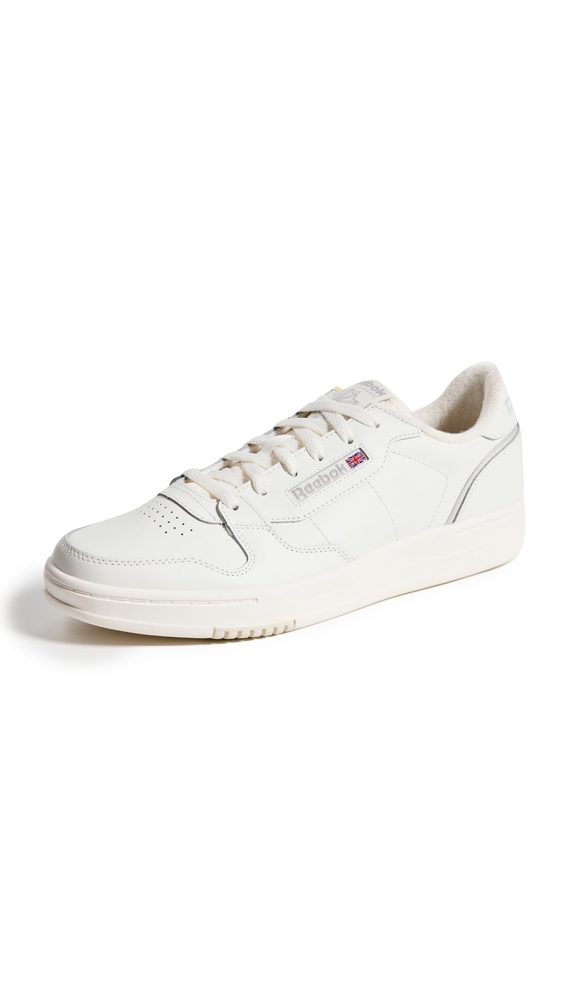 Reebok Unisex Phase Court Sneaker, White/Navy/Soft Blue, 5 Women/3.5 Men