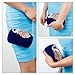 BMC Womens Elegant Rhinestone Peacock Clasp Velvet Cocktail Evening Handbag (Blue)