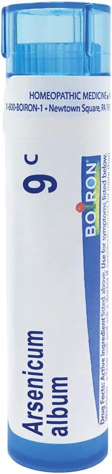 Boiron Arsenicum Album 9c, Homeopathic Medicine for Food Poisoning, 80 Pellets
