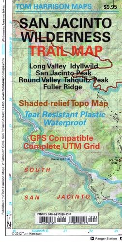 San Jacinto Wilderness trail map (Tom Harrison Maps)