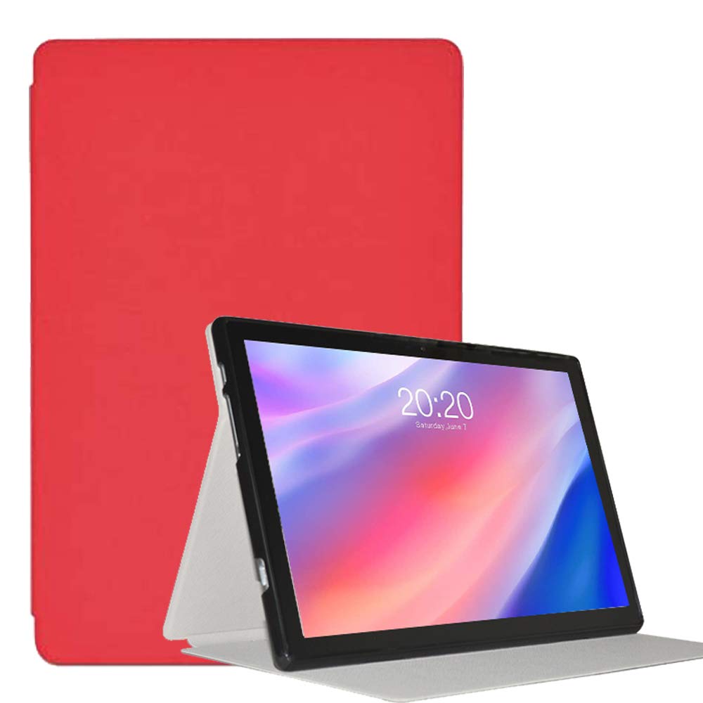 RLTech Case for Teclast P20HD/Teclast M40 Pro, Slim Smart Shell Folio Cover with Stand Function for Teclast P20HD/Teclast M40 Pro (Red)