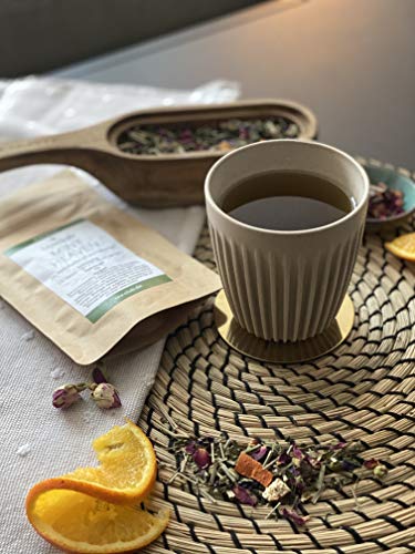 Basischer Kräutertee Lose 500g, Kräuter Tee Mischung mit Brennnessel Zitronengras Minze, Basentee Wellness-Tee, TeaClub… – Bild 8