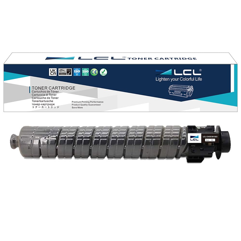 LCL Compatible Toner Cartridge 841853 Aficio Mp C4503 MP C5503 MP C6003 (1PK Black) Replacement for Ricoh Aficio MP C4503a sp C4503sp C5503a sp C5503sp C6003sp MP-C-4503 MP-C-5503 MP-C-6003