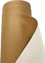 A-Express Grained Faux Leather Fabric Waterproof 5m Beige 140cm Wide