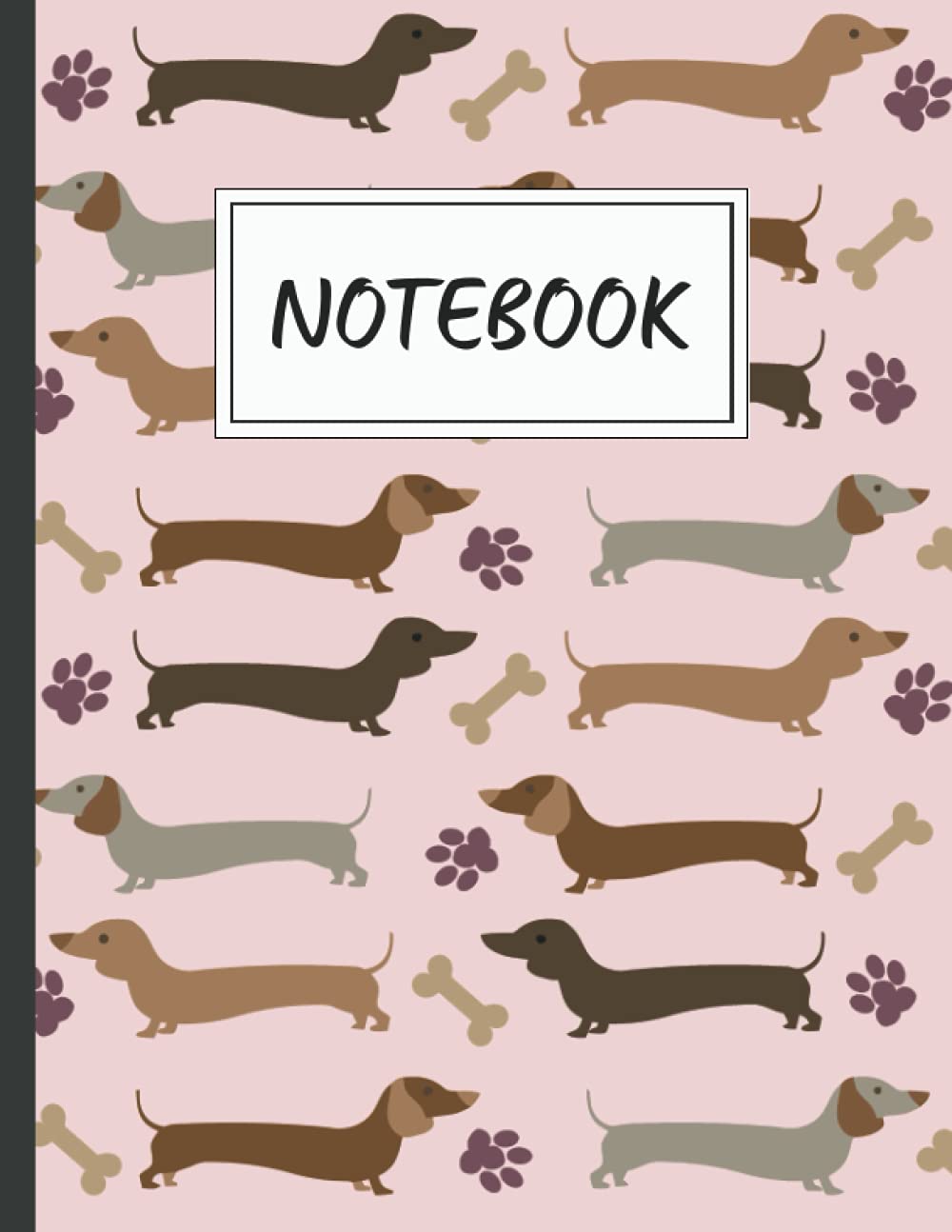 Notebook: Cute Dachshund Dog Lined Notebook - Journal - Composition Notebook, Perfect Gift Idea for Dachshund Lovers.