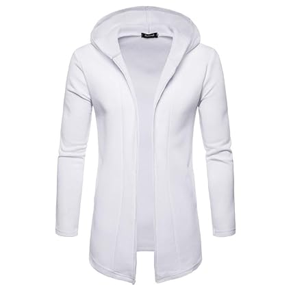 longline long sleeve open front hoodie