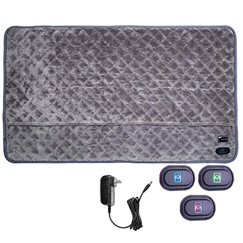 Large Heating Pad for Neck, Back Pain, Abdomen, Shoulder, Waist - 36''x20'Electric Heating Pad Machine Washable Auto-Off Timer - Thumbnail 7