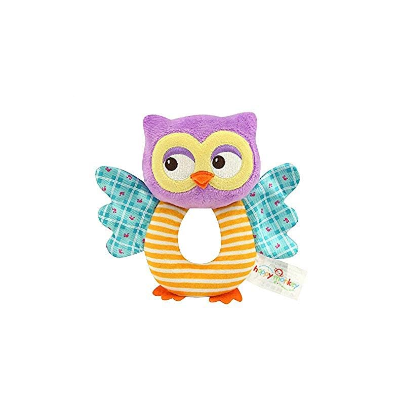 teytoy Owl Soft Rattle Toy for Over 0 Months
