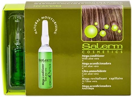 Salerm Cosmetics Mega Conditioner For Nature Moisturising Treatment - 12 Vial x 0.17 oz by Salerm, 60 ml (Pack of 1)
