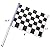 25 Pieces Checkered Flag 8 x 5.5 Inch Racing Polyester Flags on Plastic Stick ,Black & White Checkered Flag Racing Pennant Banner Flags,Decorations Supplies For Racing,Race Car Party,Sport Events
