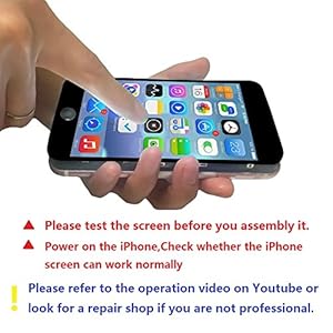 Brinonac Display per iPhone 8 Plus Schermo Nero 5,5 Pollici LCD Touch Screen Frame Vetro Schermo Kit Smontaggio Trasformazione Completo di Ricambio Utensili Inclusi - immagine 8