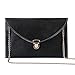 HDE Women's Bright Crossbody Gold Chain Leather Evening Envelope Clutch Purse