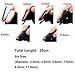 Lizxun Men Relaxing Toys Handled Urethral Stretching Bladder Toys Relieve Stress Length 35cm (7.5mm(Dia), Black)
