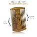 Beard Comb Kit by One Handsome Man - Sandalwood Beard Comb with PU Leather Case and Gift Box - Perfect Gifts For Him or Boyfriend Gifts - Ideal Gift For Men