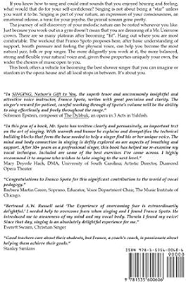 Singing Natures Gift To You By Franco Spoto Amazonae - 