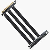 Qingsea Pcie Riser Extension Cable PCI-E 4.0 x 16 Vertical GPU Mount Cable High Speed PCI Express Riser Card 90 Degree for Co